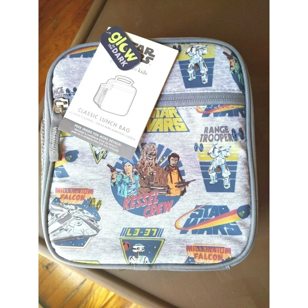 Pottery Barn School Disney Star Wars LUNCH BOX BAG SOLO travel boy Vader space -
